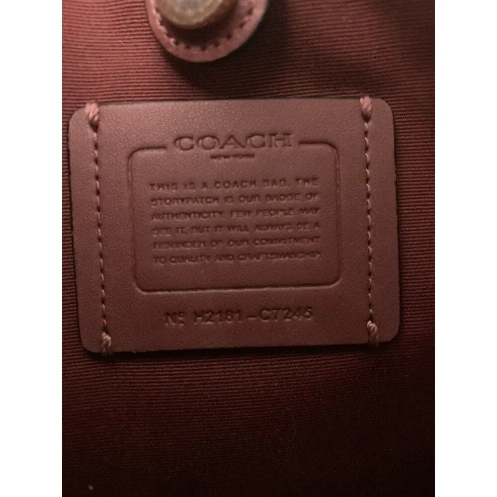 Coach Small Town Bucket Bag Shoulder Bag Leather Shooting Stars M2181 C7245 - Picture 10 of 11